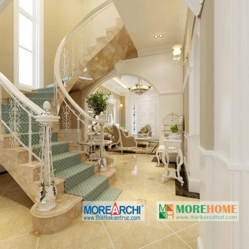 Thiết kế nội thất biệt thự cao cấp phong cách tân cổ điển tại Mỹ Đình Mẫu nội thất biệt thự đẹp