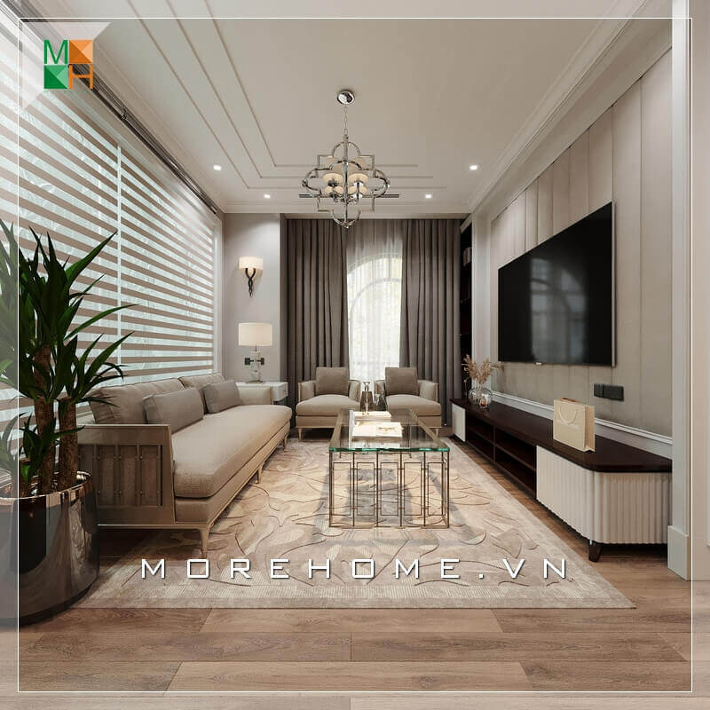 Mẫu thiết kế phòng khách đẹp được lựa chọn nhiều nhất