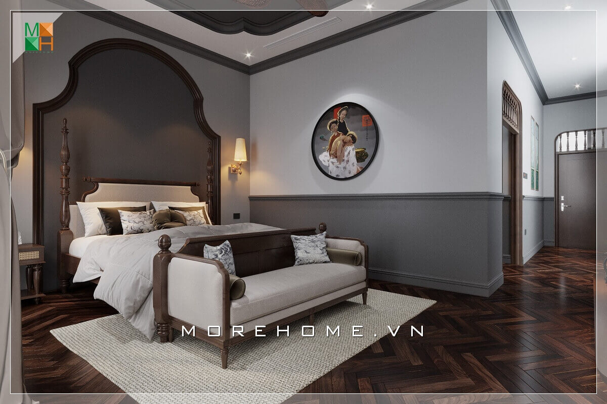 Gợi ý mẫu thiết kế nội thất phòng ngủ tân cổ điển rất sang trọng dành cho không gian nhà phố, chung cư, biệt thự.