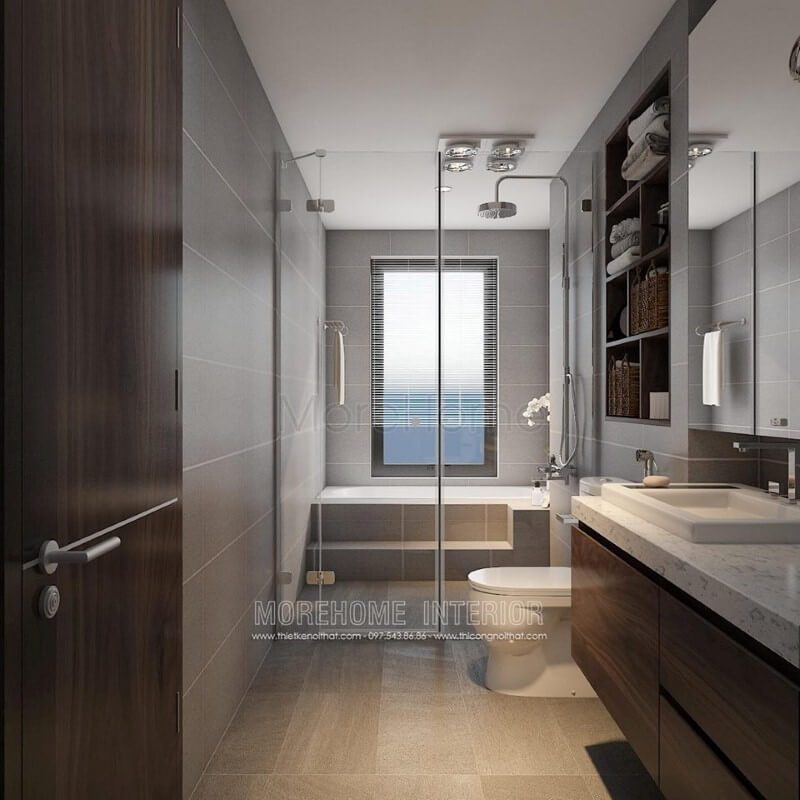 Vách tắm kính đẹp lựa chọn hoàn hảo cho phòng tắm