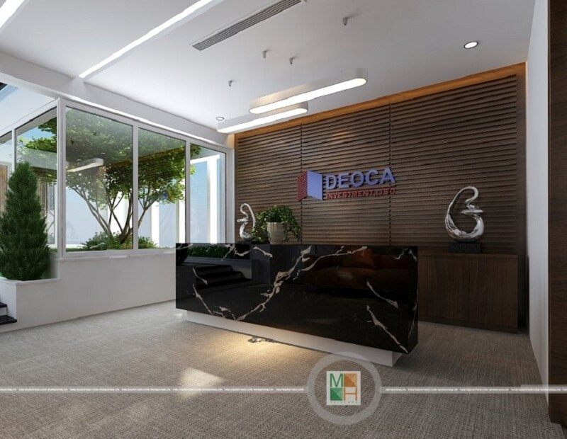 Mẫu thiết kế nội thất văn phòng công ty Đèo Cả cao cấp