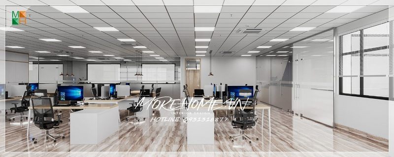 Thiết kế văn phòng đẹp mang tới hững thú làm việc cho mọi nhân viên trong văn phòng.