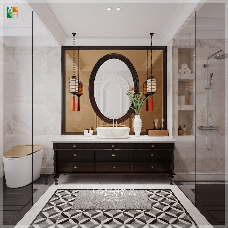 Chiêm ngưỡng và cân nhắc mẫu thiết kế phòng tắm đẹp sang trọng và tinh tế cho không gian sống, chất lượng của gia đình.