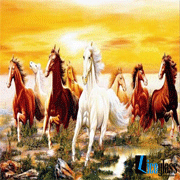 Ý nghĩa phong thủy của tranh kính bát mã